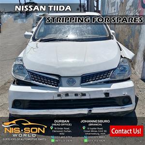 NISSAN TIIDA STRIPPING FOR SPARES