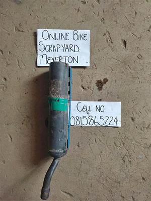 Exhaust tail piece. Meyerton bike Scrapyard new and secondhand spares and accessories and workshop.