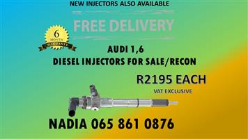 AUDI 1.6 DIESEL INJECTORS FOR SALE OR TO RECON 