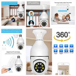  AD-307 360 Degree Creative Bulb Shaped Surveillance Camera  On order only
