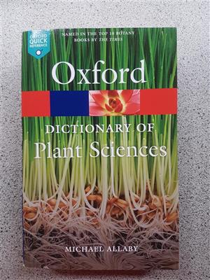 OXFORD DICTIONARY PLANT SCIENCES