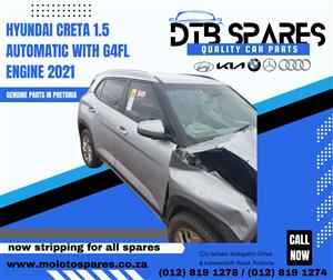 Hyundai Creta 1.5 automatic with G4FL engine 2021 model STRIPPING
