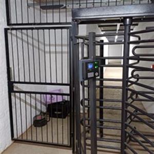 Max 3 Full Height Turnstile + Pedestrian Security Gate & Security Barrier