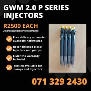 GWM 2.0 P SERIES INJECTORS FOR SALE WITH WARRANTY INCLUDED