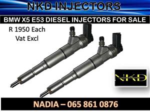 BMW X5 E53 DIESEL INJECTORS FOR SALE ON SERVICE EXCHANGE OR RECON.