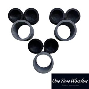 80mm Round Bath Bomb Mould with Guide