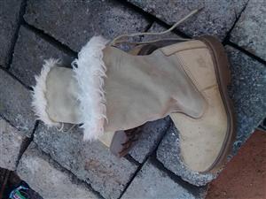 Ladies' and Kiddies Leather Boots available in different sizes,We also have Bales 