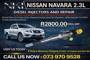 Nissan Navara 2.3L Diesel Injectors 