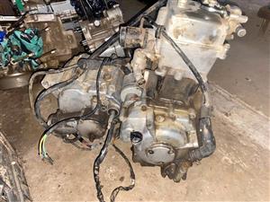 Kawasaki Brute Force 300 engine stripping for spares. Meyerton bike scrapyard new and secondhand