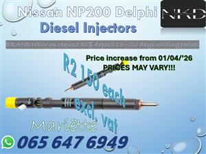 Diesel Injectors Nissan NP200 1.5 DCI