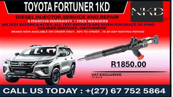 Toyota Fortuner 1KD Diesel Injectors 