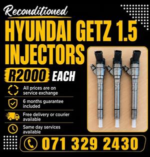 HYUNDAI GETZ 1.5 INJECTORS FOR SALE WITH WARRANTY 