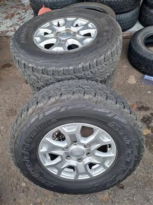 Ford Ranger 2.2 original alloy mags size 16+tyres used still in good condition