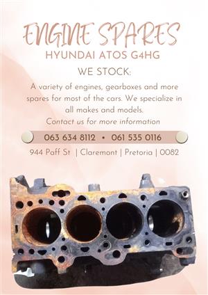 Hyundai atos g4hg engine spares