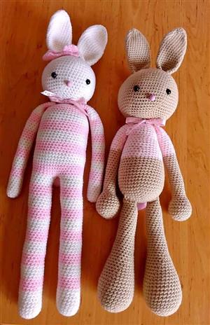  Adorable Handcrafted Crocheted Bunnies for Sale 