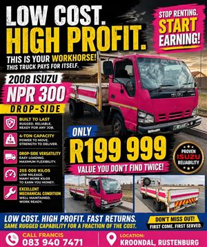 2008 Isuzu NPR 300 - Drop-side
