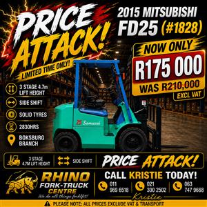(#1828) Mitsubishi FD25 DIESEL 