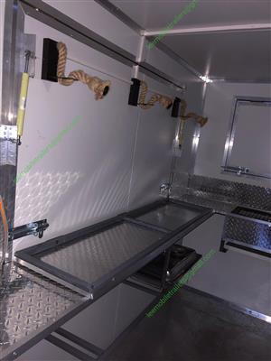 Fully equipped mobile kitchen trailers 