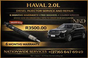 GWM 2L STEED 5 brand new Diesel Injectors