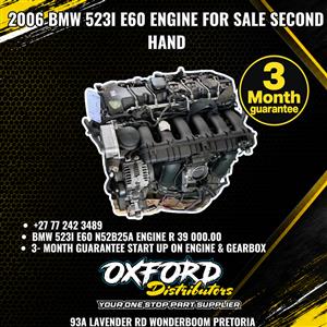 BMW N52B25A Engine for Sale 2006 BMW 523i E60