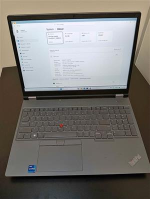 Lenovo ThinkPad P16 Gen 1 Core i7 12th Gen @ 2.00GHz ,16GB Ram 1TB SSD, NVIDIA RTX A1000, Neat Condi