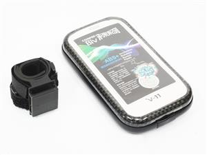 Clip-on Bicycle Mobile Phone Holder with metal clip