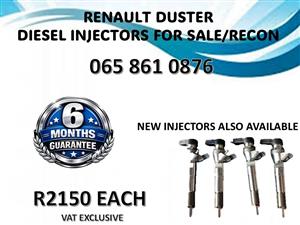 RENAULT DUSTER DIESEL INJECTORS FOR SALE / RECON WITH WARRANTY THOHOYANDOU