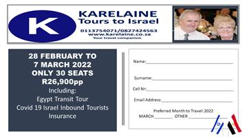 8DAY ISRAEL TOUR AT WHOLESALE PRICES