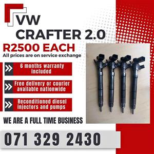 VW CRAFTER 2.0 INJECTORS FOR SALE WITH WARRANTY INCLUDED