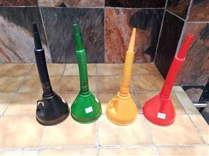 new funnels asorted colors