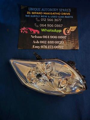 Right Driver Side Headlight for 2010 to 2013 Toyota Auris