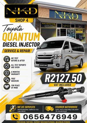 TOYOTA_QUANTUM_DIESEL_INJECTORS_NKD_REFURBISHMENT_KZN