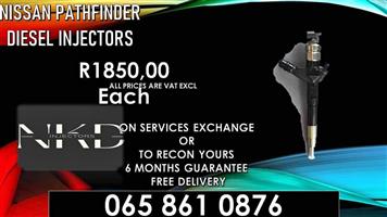 Nissan Pathfinder diesel injectors for sale or recon