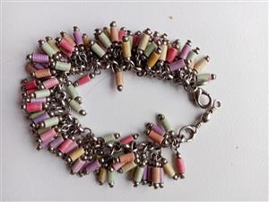 Pastel toned cha cha bracelet