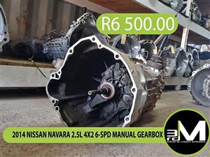 2014 NISSAN NAVARA 2.5L 4X2 6-SPD MANUAL GEARBOX (DAMAGED TAIL HOUSING)