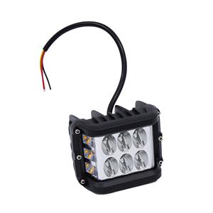 Universal 12 LED Side Shooter Lamp - White & Amber (9.5x8cm)