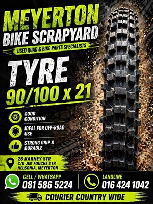 Tyre 90/100 x 21.