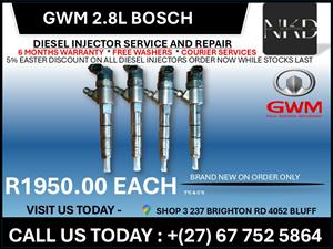 Gwm 2.8L Bosch Diesel injectors 