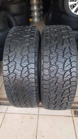 2x265 65R17 new Hancook tyres available now..