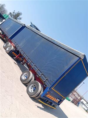 1995 Ete tautliner Spring suspension trailer for sale 