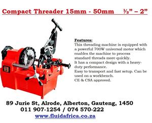 Pipe threading machine up to 50mm- electrical