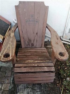 Lounger chair wood