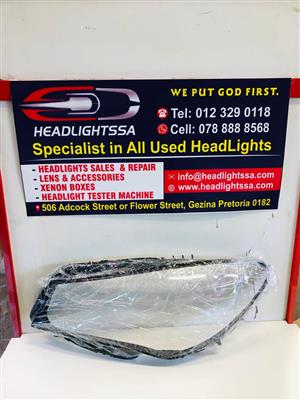 Mercedes Benz W117 left side headlight replacement lens (2017)
