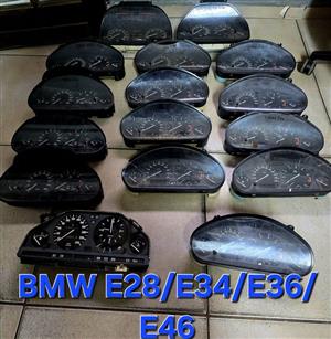 BMW E28/E34/E36/E46 CLUSTERS @ BARGAIN PRICES NOT TO MISS!!!