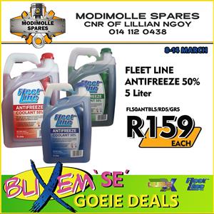 Fleet Line Antifreeze 50% 5 Liter at Modimolle Spares!