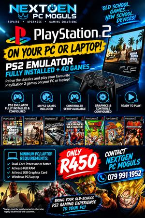 PlayStation 2 Games on your laptop and PC 