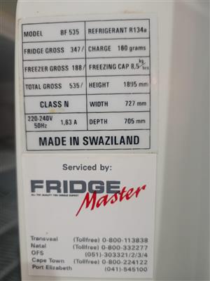 Fridge master 535 litre