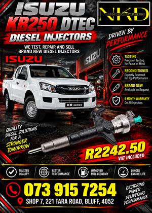 Isuzu KB250 DTEC Diesel Injectors 