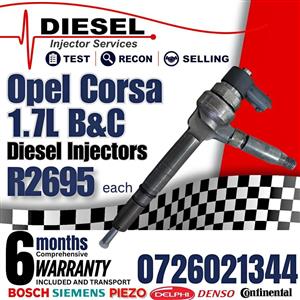 Opel Corsa 1.7L B&C diesel injectors for sale