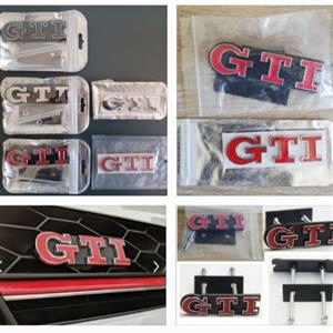 VW GTI front grille badge emblem 